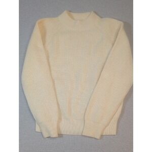 Vintage Lord & Taylor Cream Cashmere Sweater Medium SUPER SOFT